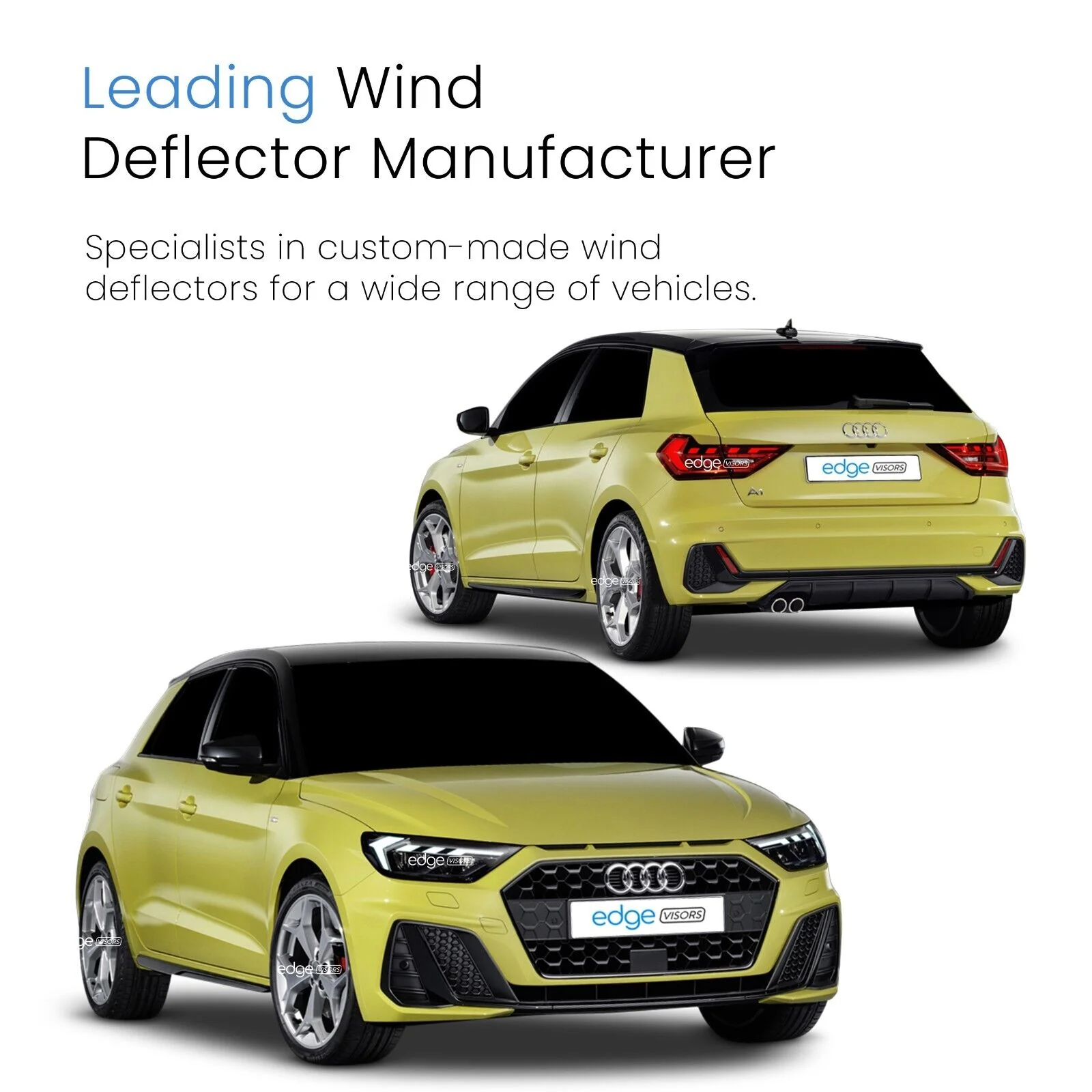 Audi A1 MK2 2018-onwards 5 Door Hatchback Wind Deflectors 4pc - Image 3