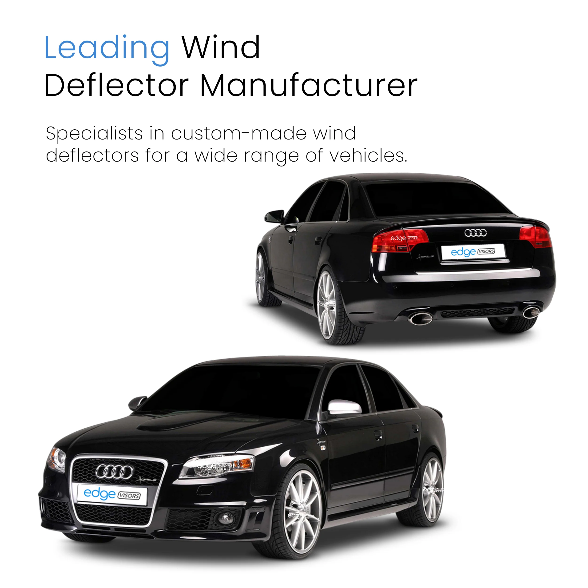 Audi A4 B6/B7 2000-2009 4 Door Saloon Wind Deflectors 4pc - Image 4