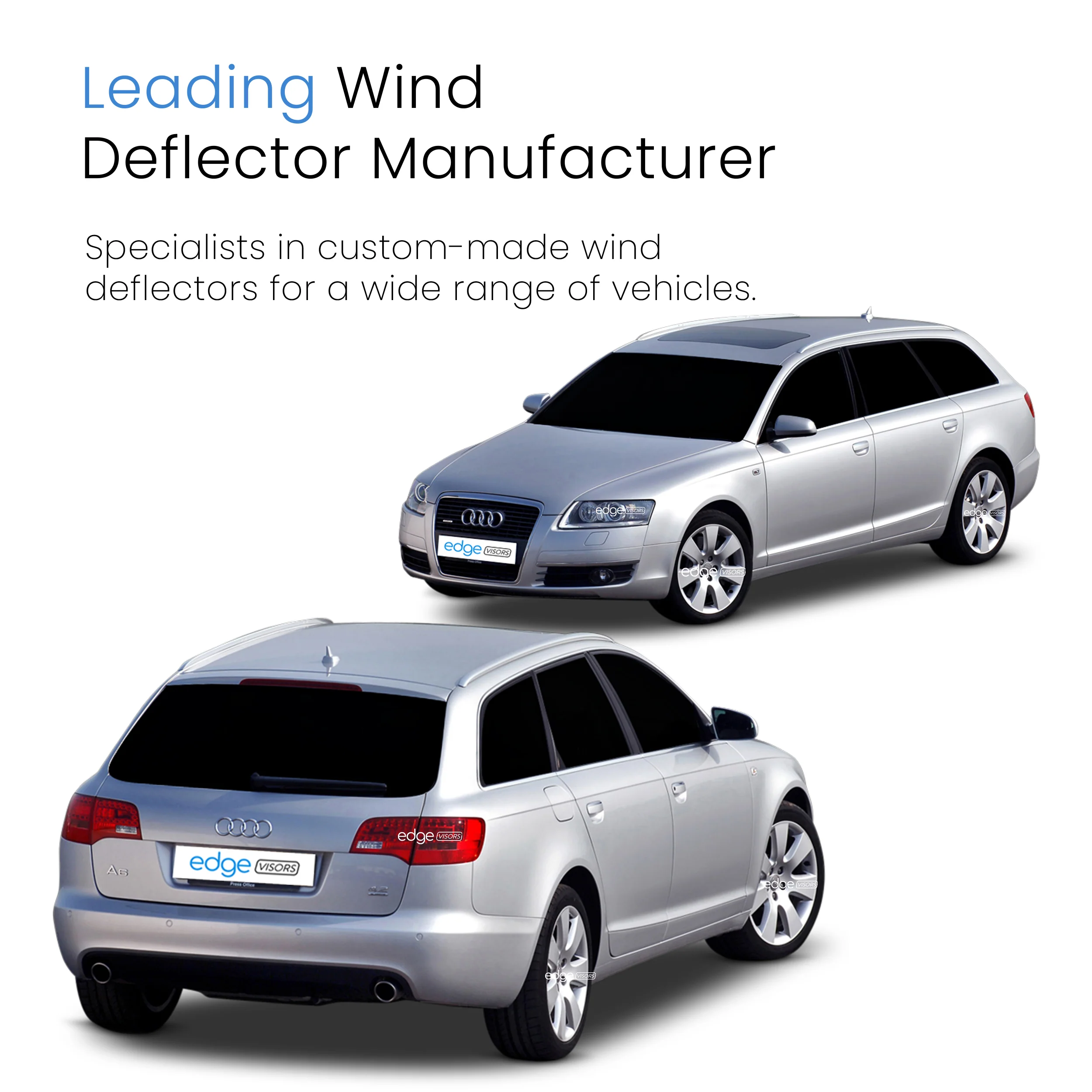 Audi A4 B6/B7 2000-2009 5 Door Avante Estate Wind Deflectors 4pc - Image 4
