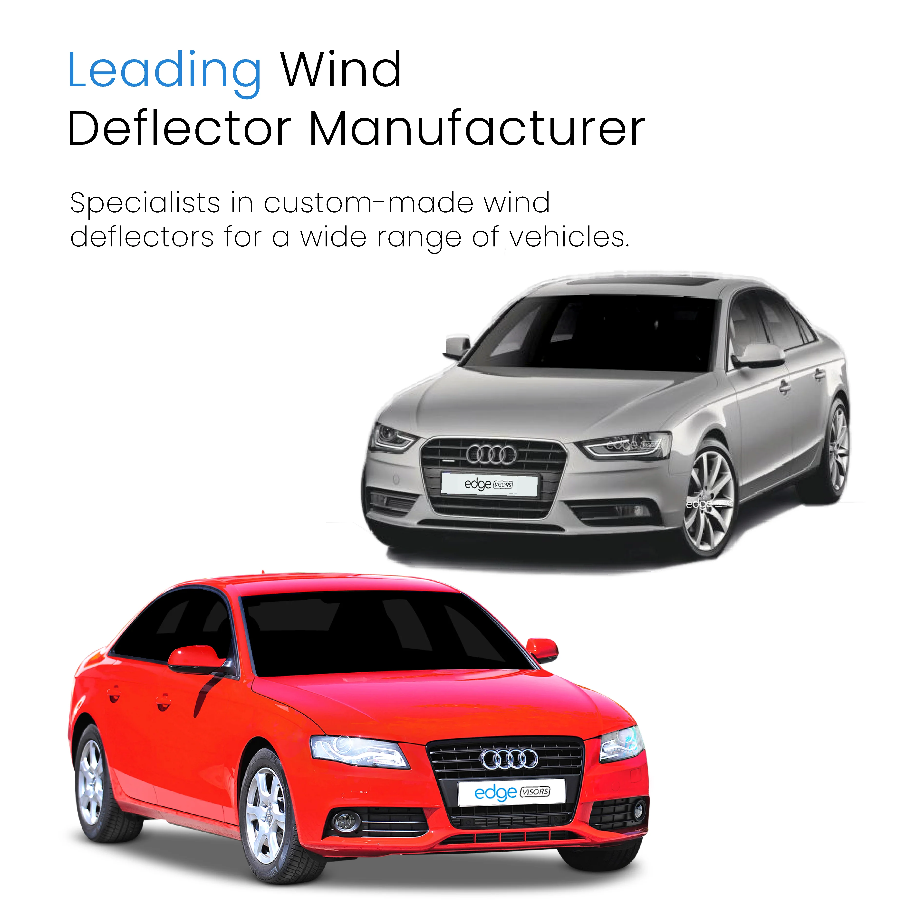 Audi A4 B8 2009-2015 4 Door Saloon Wind Deflectors 4pc - Image 4