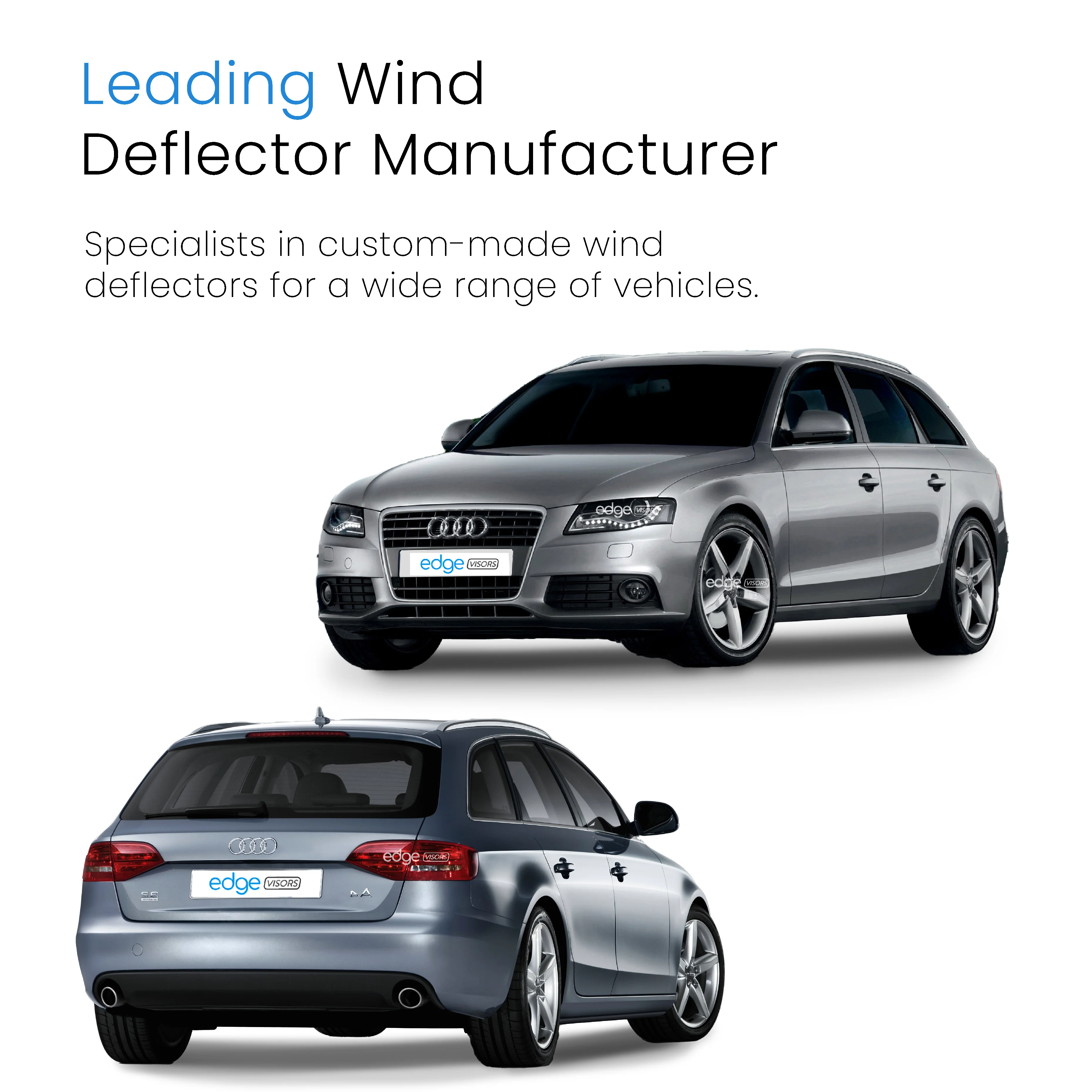 Audi A4 B8 2009-2015 5 Door Avant Estate Wind Deflectors 4pc - Image 4