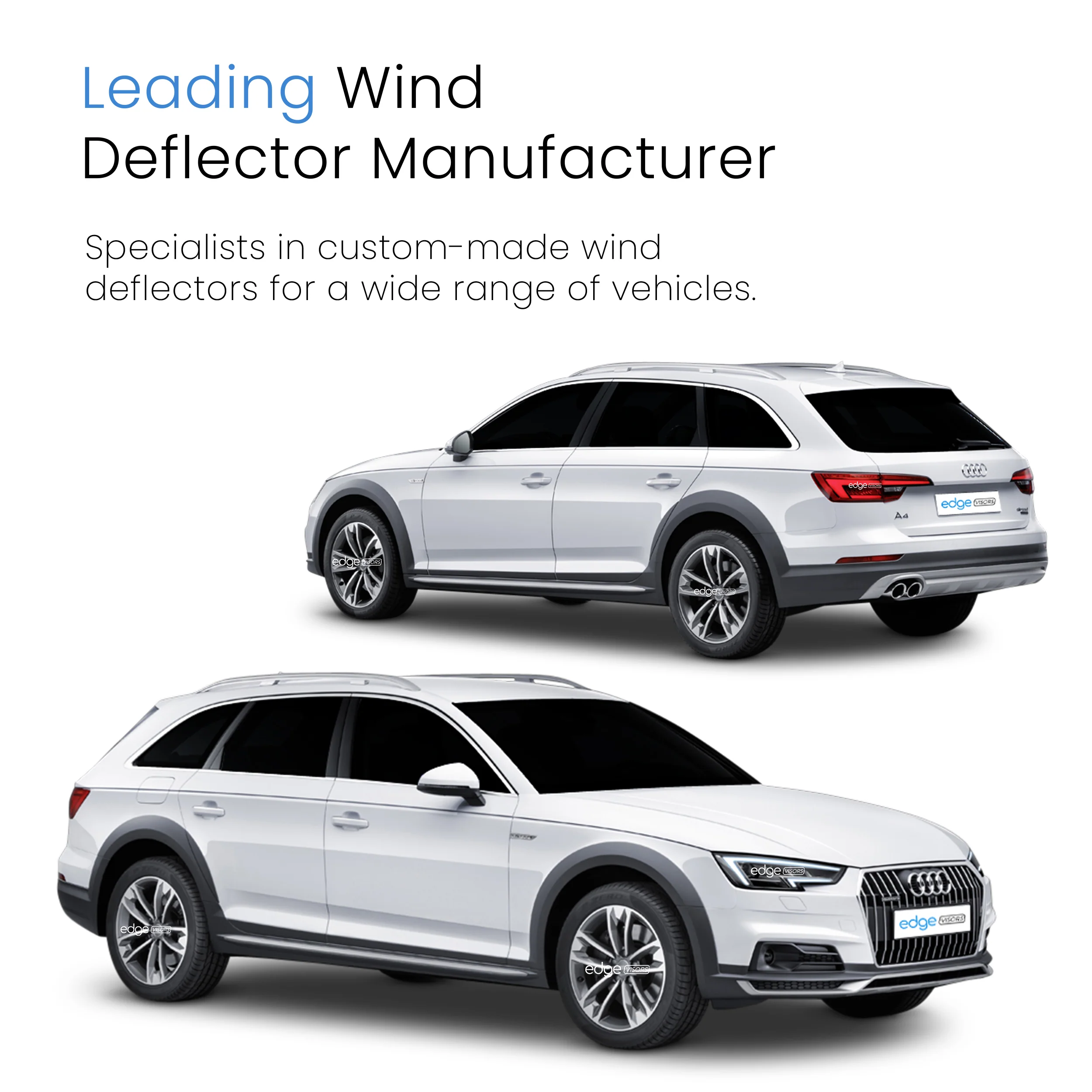 Audi A4 B9 2015-onwards 5 Door Avante Estate Wind Deflectors 4pc - Image 4