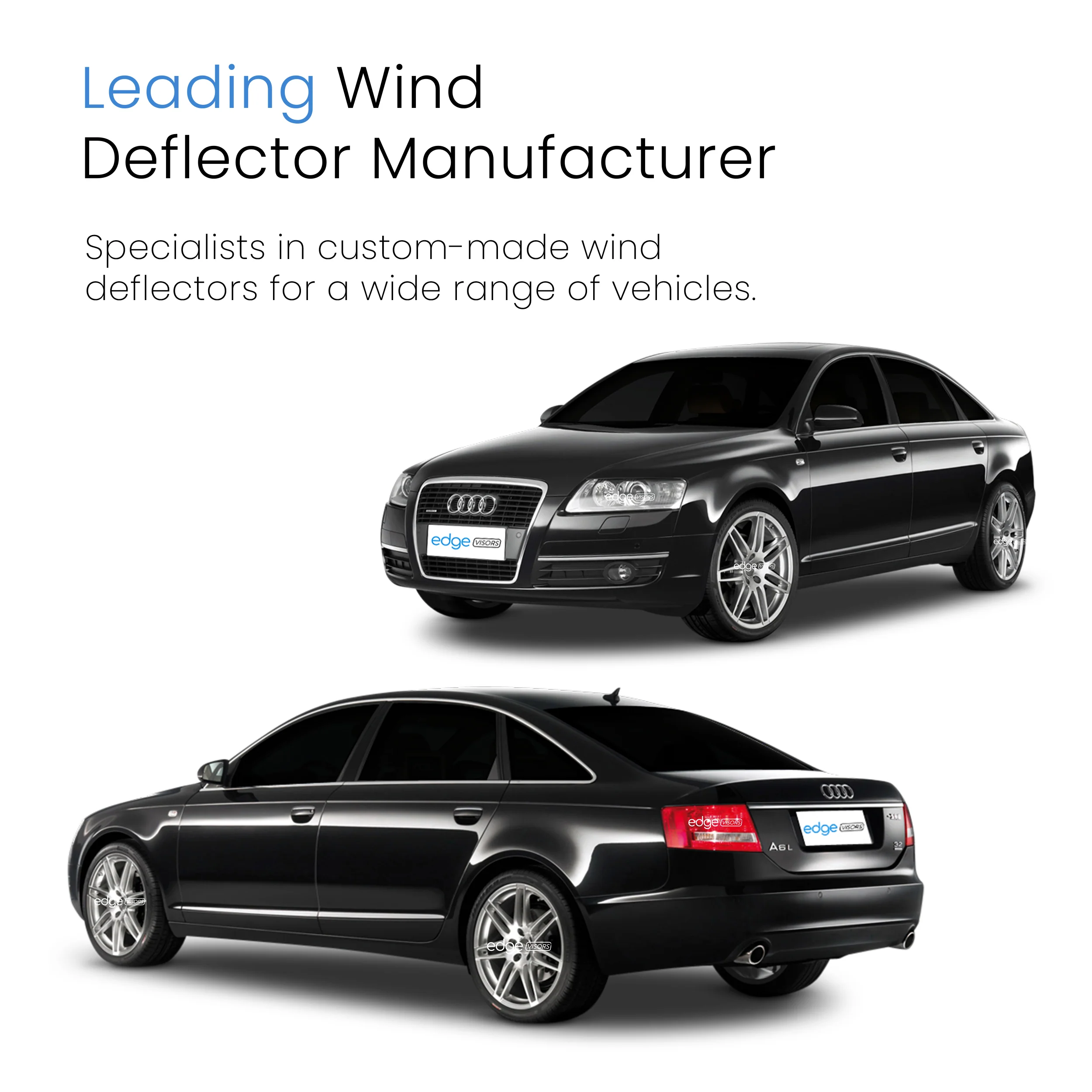 Audi A6 C6 2004-2011 4 Door Saloon Wind Deflectors 4pc - Image 4