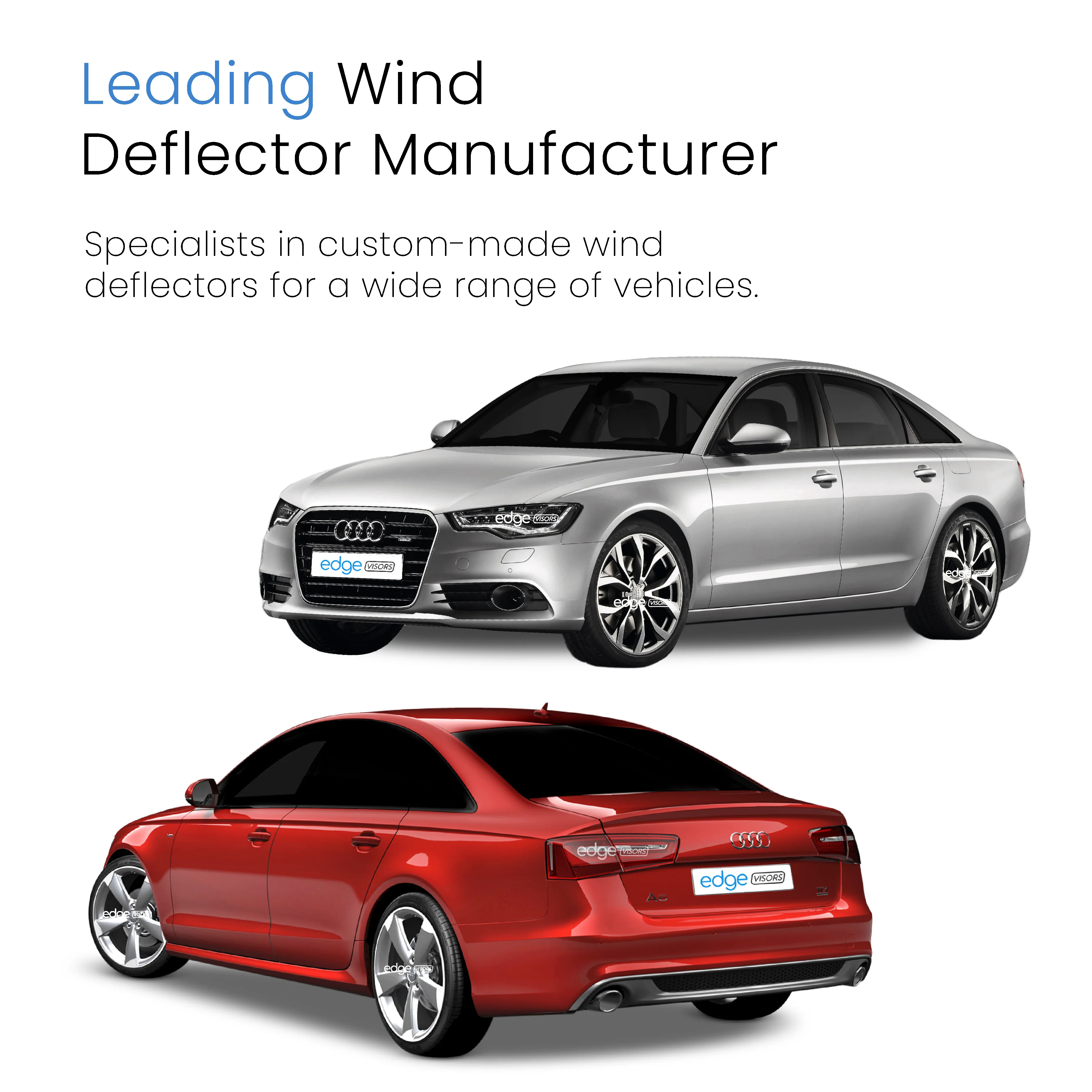 Audi A6 C7 2011-2018 4 Door Saloon Wind Deflectors 4pc - Image 4