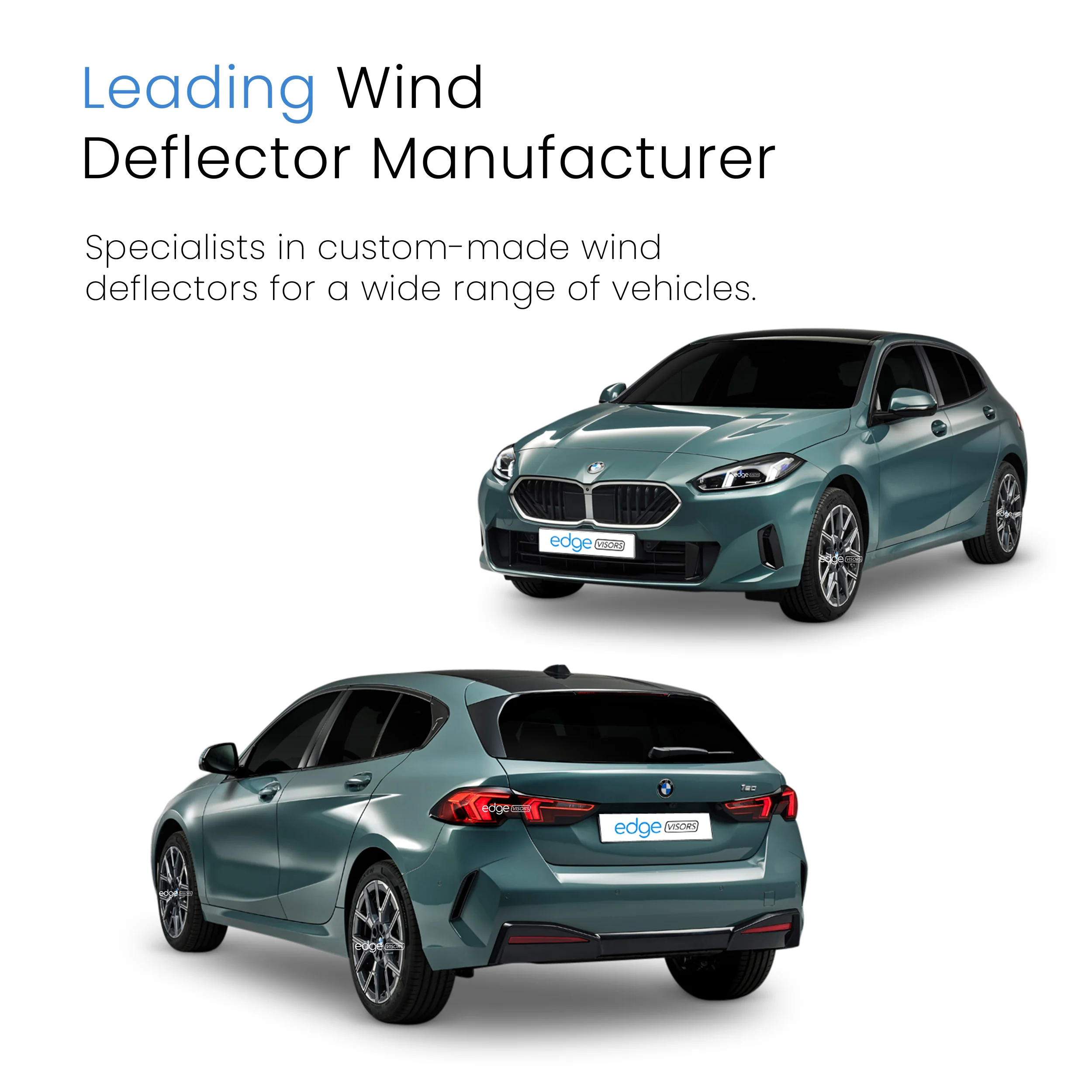BMW 1 Series F70 2024-onwards 5 Door Hatchback Wind Deflectors 4pc - Image 4