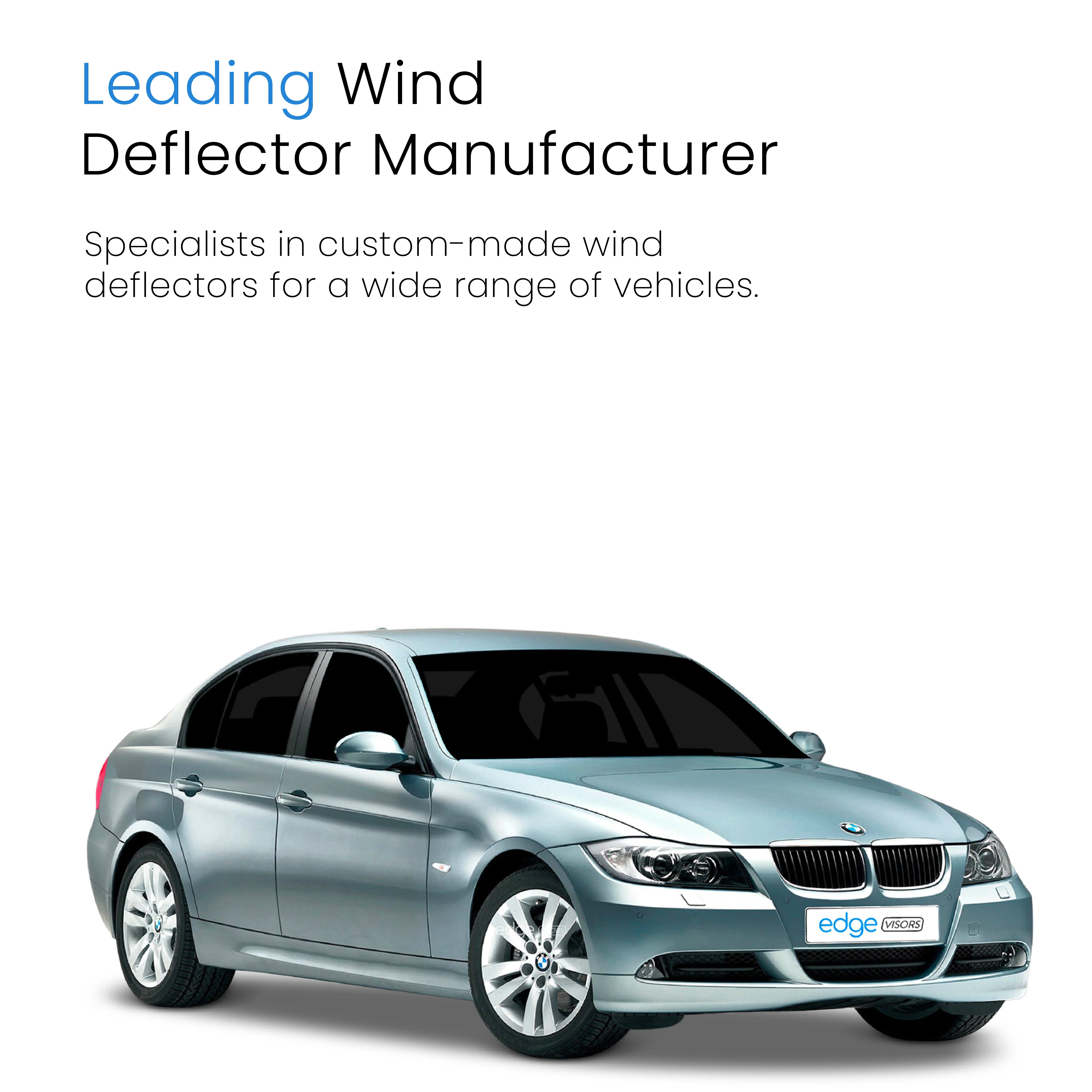 BMW 3 Series E90 2005-2012 4 Door Saloon Wind Deflectors 4pc - Image 4