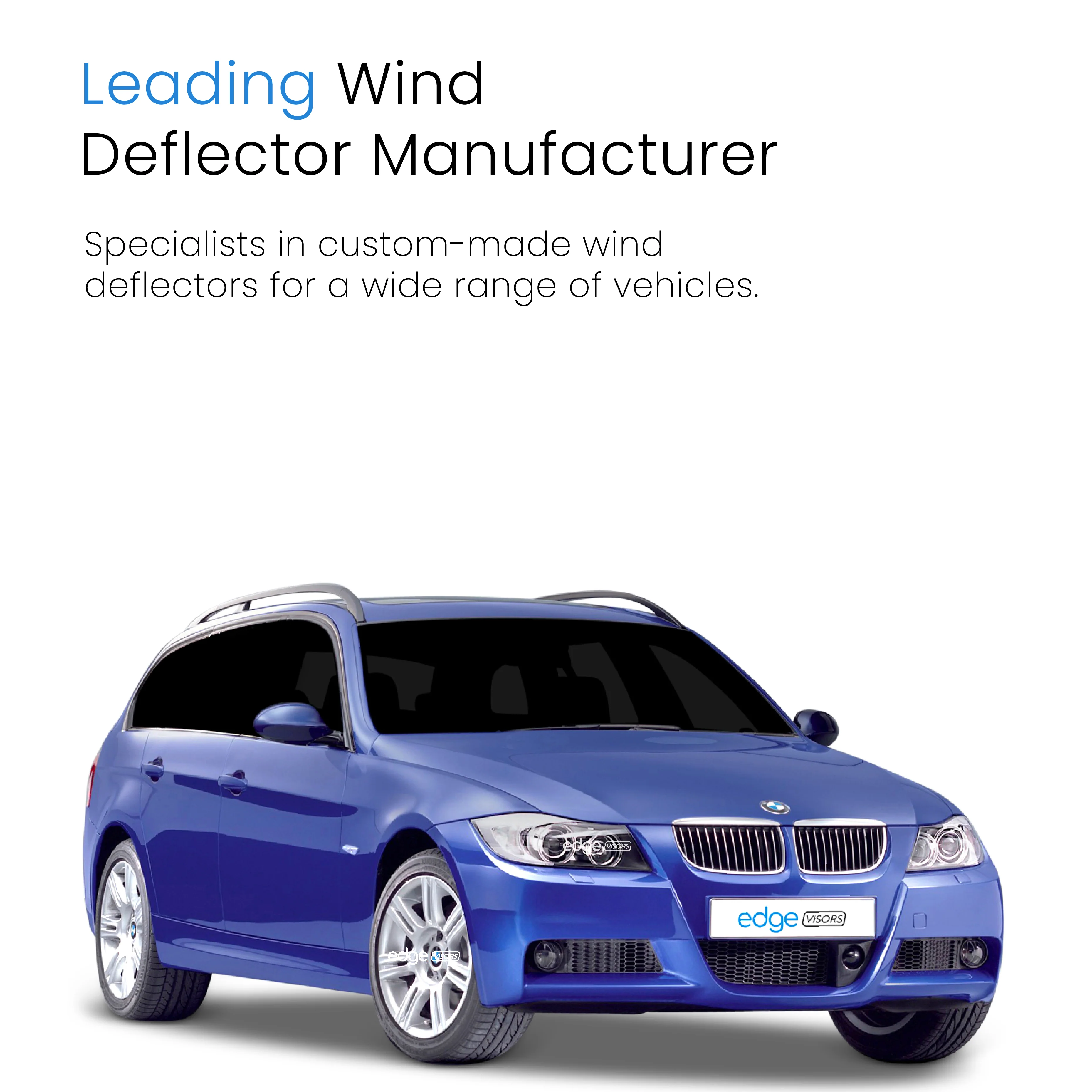 BMW 3 Series E91 Touring 2005-2012 5 Door Estate Wind Deflectors 4pc - Image 4