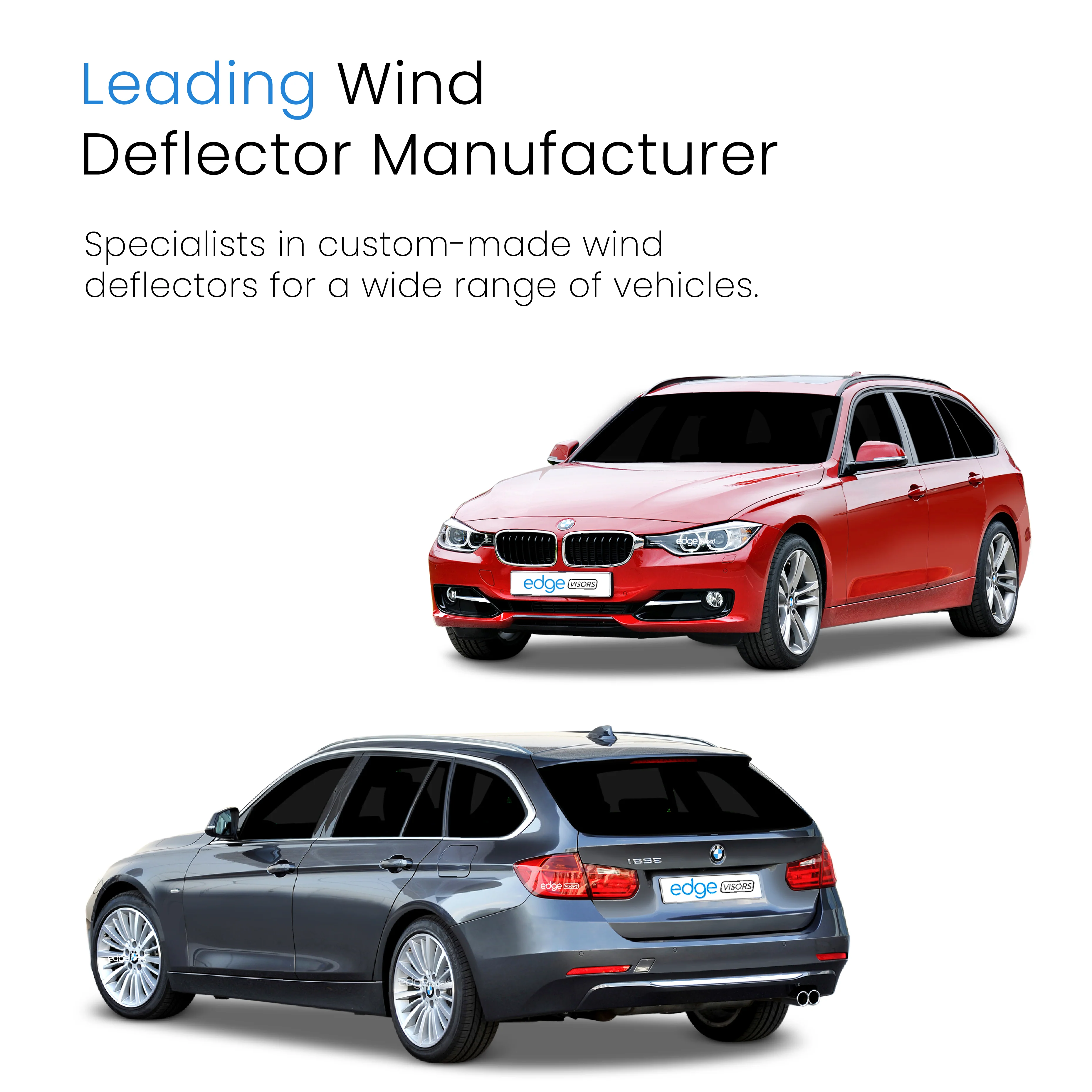BMW 3 Series F31 Touring 2011-2018 5 Door Estate Wind Deflectors 4pc - Image 4