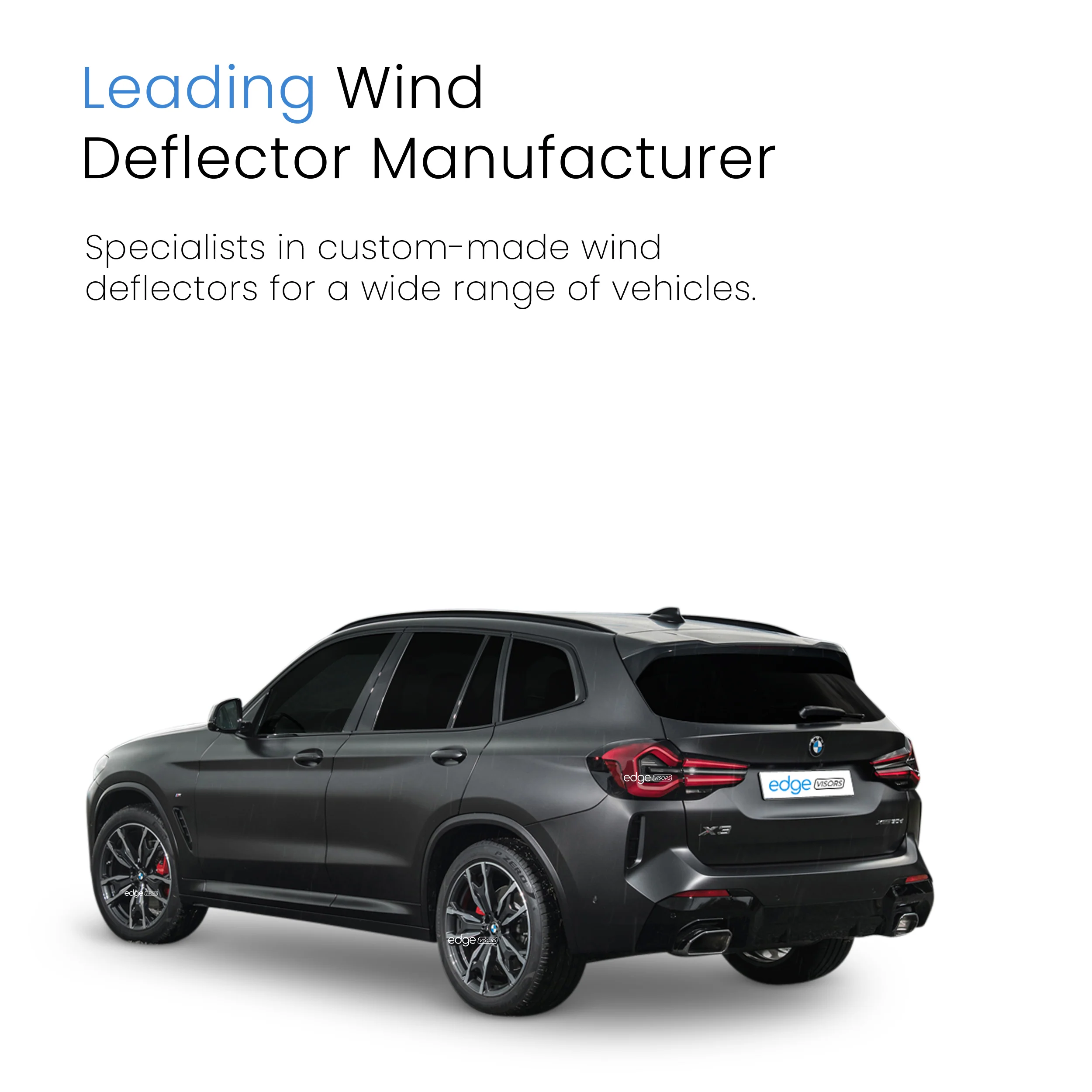 BMW X3 G01 2017-2024 5 Door SUV Wind Deflectors 4pc - Image 4