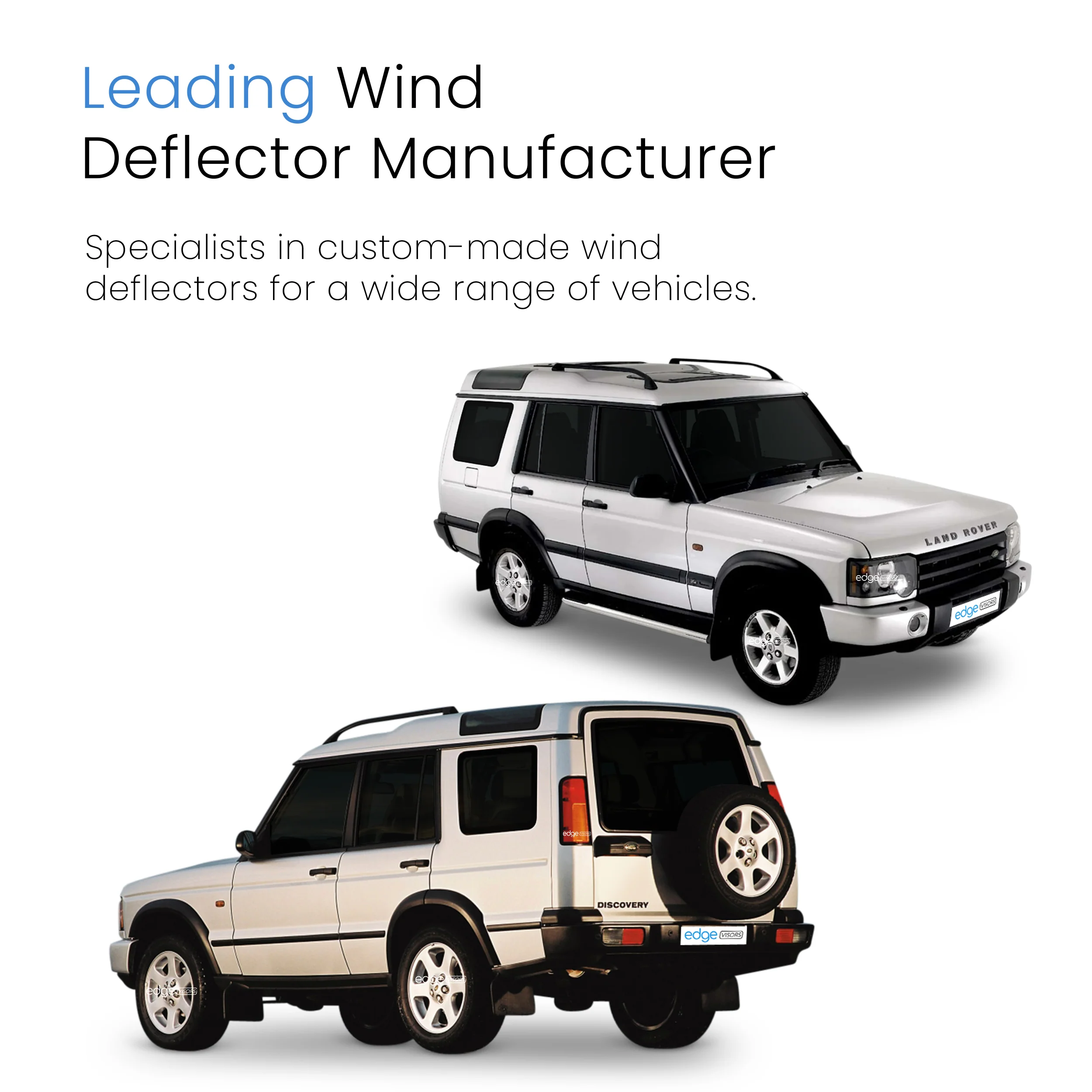 Land Rover Discovery MK2 1999-2004 5 Door SUV Wind Deflectors 4pc - Image 4