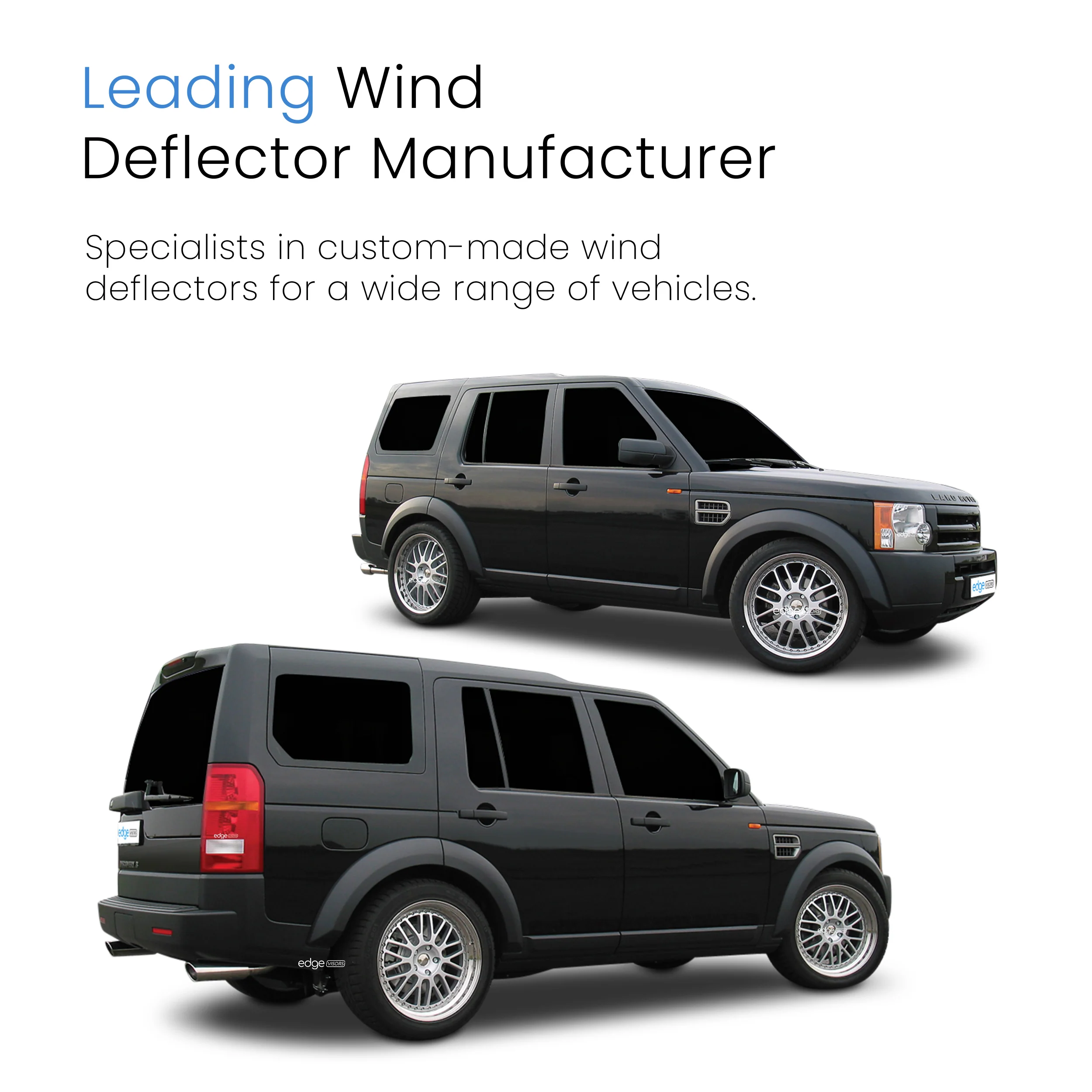 Land Rover Discovery MK3 2004-2009 5 Door SUV Wind Deflectors 4pc - Image 4