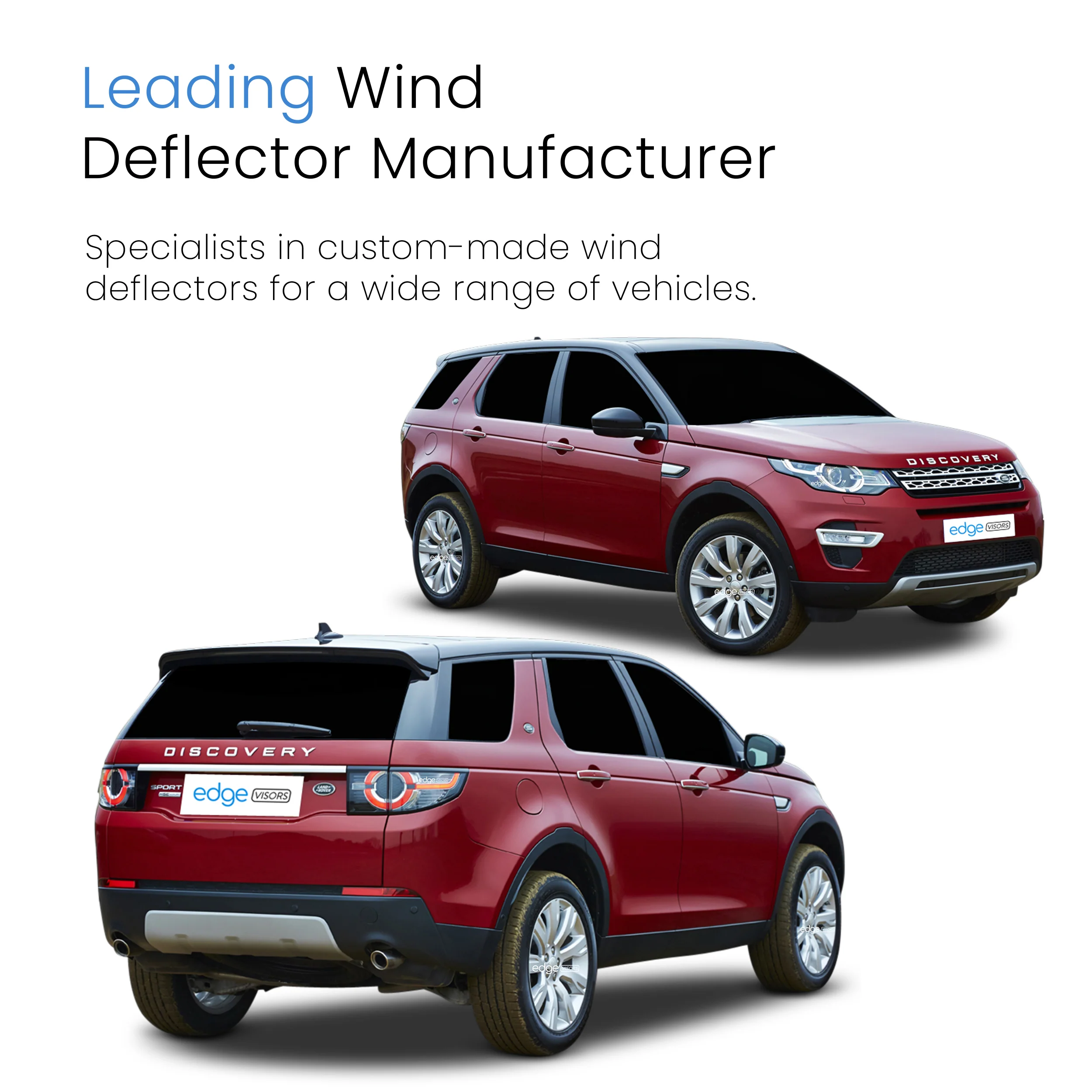 Land Rover Discovery Sport 2014-Onward 5 Door SUV Wind Deflectors 4pc - Image 4
