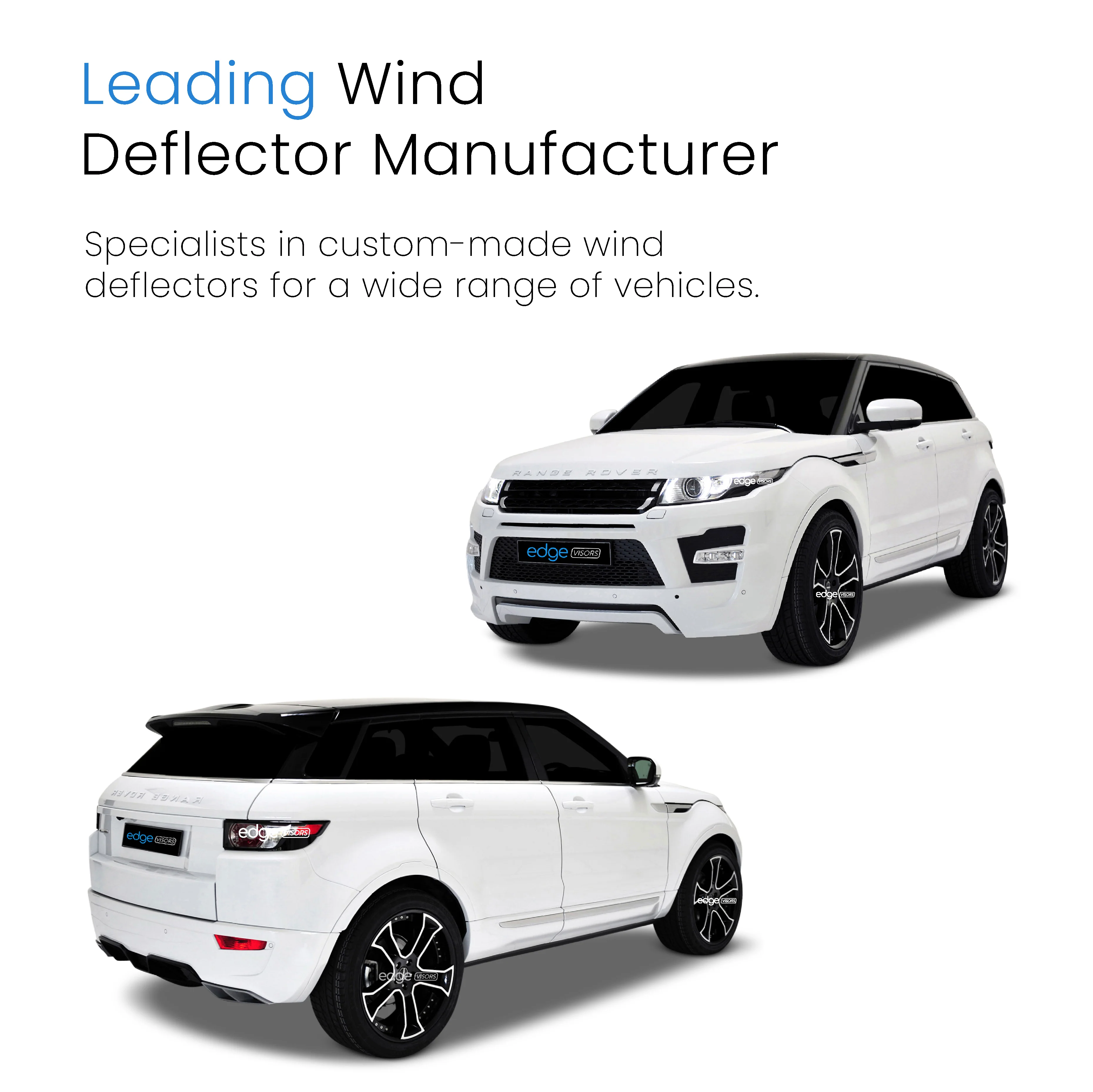 Range Rover Evoque MK1 2011-2018 5 Door SUV Wind Deflectors 4pc - Image 4