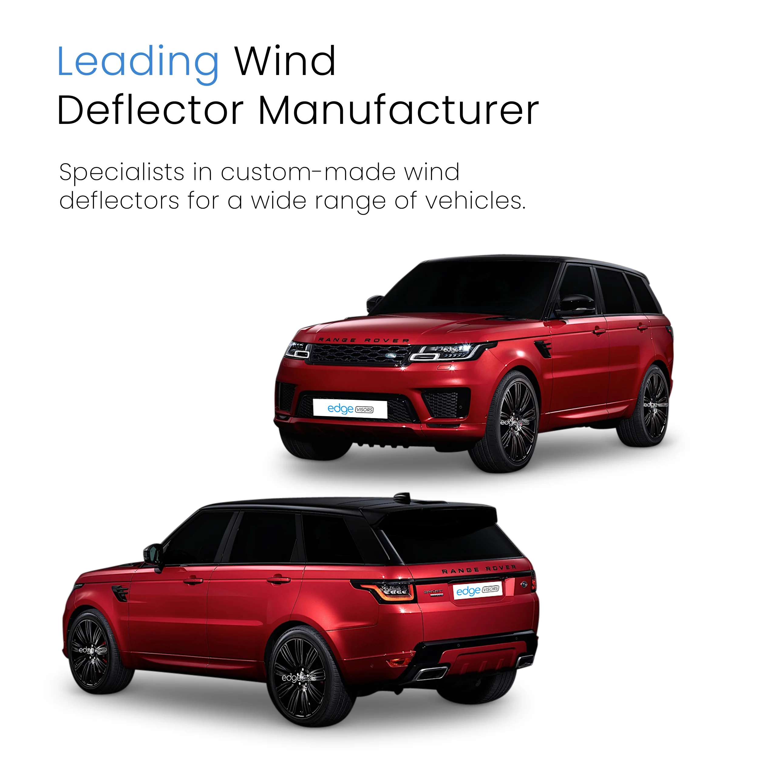 Range Rover Sport MK2 2013-2022 5 Door SUV Wind Deflectors 4pc - Image 4